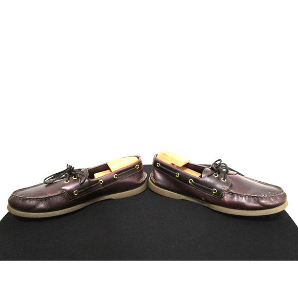 Sperry Top Sider Brown Leather 2 Eye Boat Shoes Men Sz 11.5 M - Picture 4 of 9